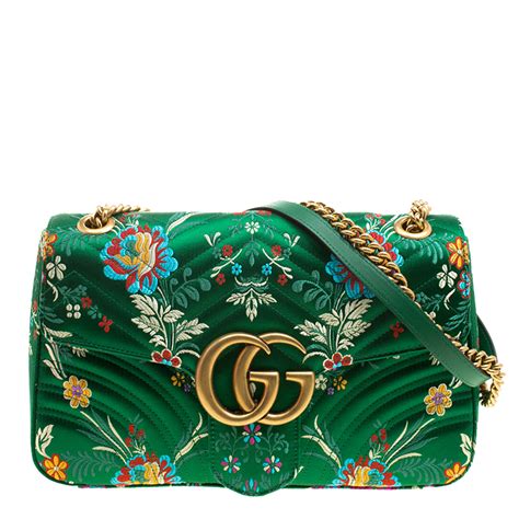 gucci gg 3652 anw 14|Handbag Gucci Green in Cotton .